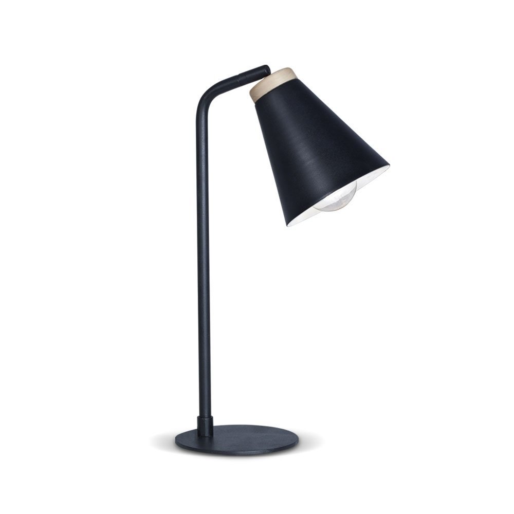 LAMPARA DE MESA NORDIK NEGRA C/MOVIMIENTO